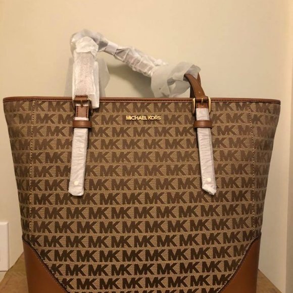 New Michael Kors MK LARGE LILIAN TOTE - Picture 2 of 2